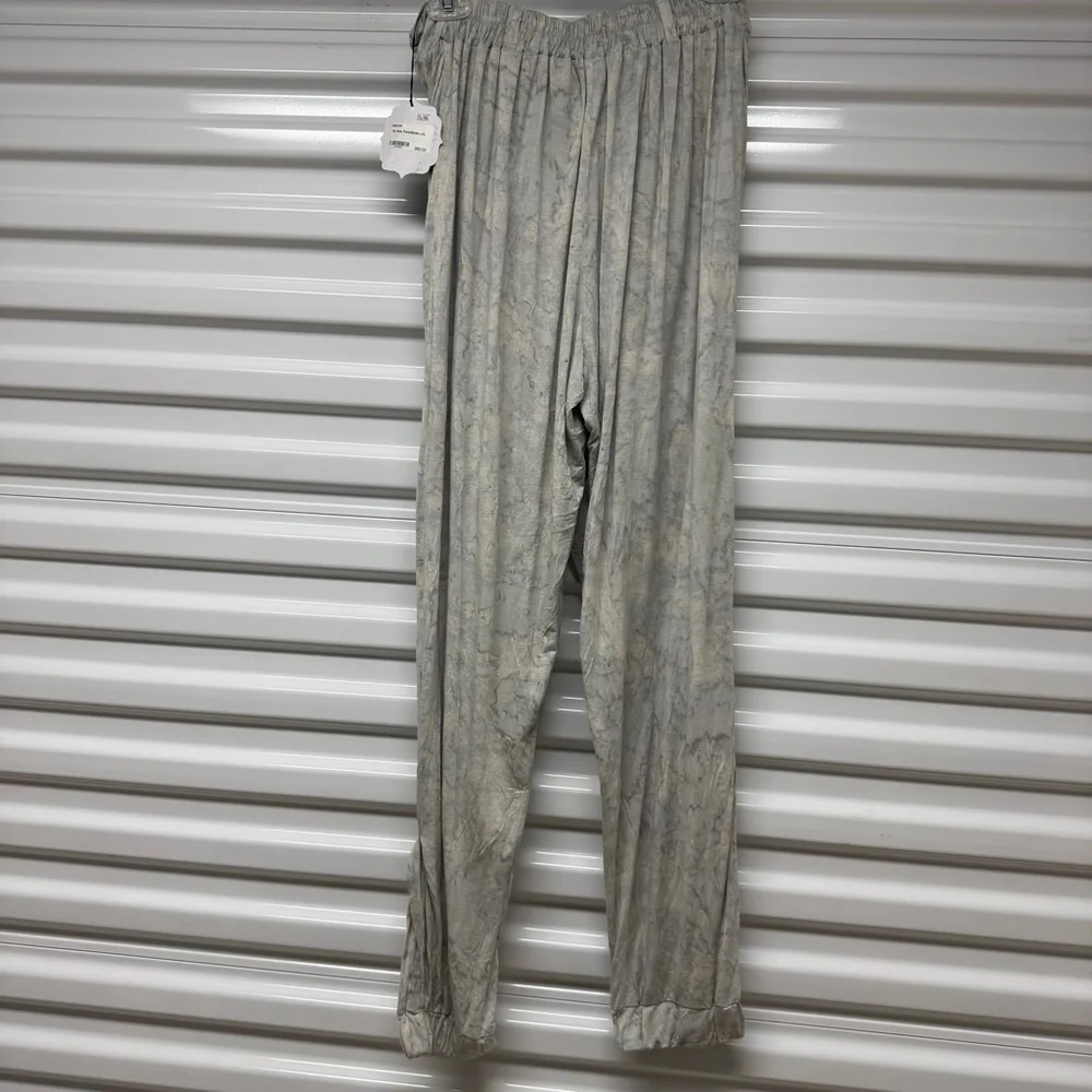 Hands to Hearts Fly Away Pants Marble Print L/XL Boho Wrap Harem Pants - Picture 6 of 12